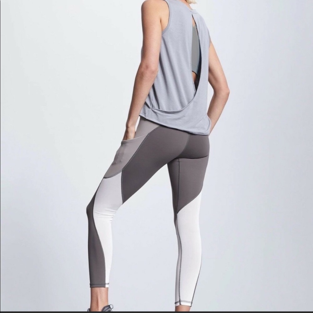 Athleta colorblock 7/8 tights